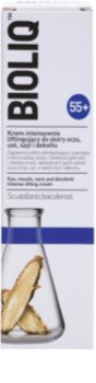 Bioliq 55+ crema de lifting intensa para la piel delicada de contorno de ojos, labios, cuello y escote