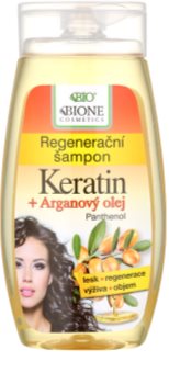 Bione Cosmetics Keratin Argan regeneracijski šampon za sijaj in mehkobo las