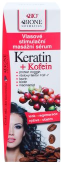 Bione Cosmetics Keratin Kofein sérum pro růst vlasů a posílení od kořínků