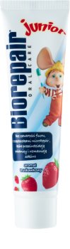 Biorepair Junior pasta de dentes para crianças com sabor de morango