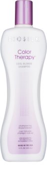 Biosilk Color Therapy Shampoo neutraliseert gele Tinten