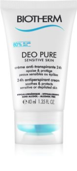 Biotherm Deo Pure Sensitive Skin anti-perspirant crema pentru piele sensibila dupa epilare