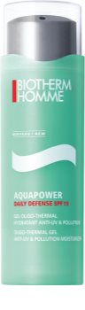 Biotherm Homme Aquapower hidratáló és védő gél SPF 15