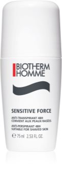 Biotherm Homme Sensitive Force αντιιδρωτικό ρολλ-ον για πολύ ευαίσθητο δέρμα