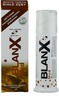 BlanX Med bleichende Zahnpasta gegen Zahnschmelzflecken mit Mikrogranulat