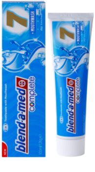 Blend-a-med Complete 7 + Mouthwash Extra Fresh pasta de dientes y enjuague bucal 2 en 1 para una protección completa para dientes