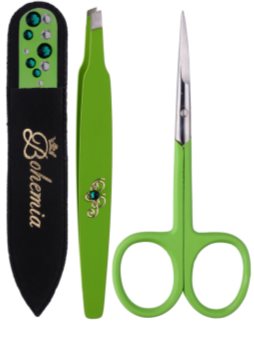 Bohemia Crystal Bohemia Swarovski Nail File,Tweezers and Nail Clippers coffret cosmétique I.
