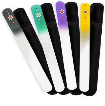 Bohemia Crystal Swarovski Big Nail File with Flower lima de uñas