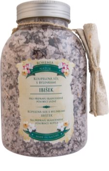 Bohemia Gifts & Cosmetics Bohemia Natur relaxační koupelová sůl s ibiškem