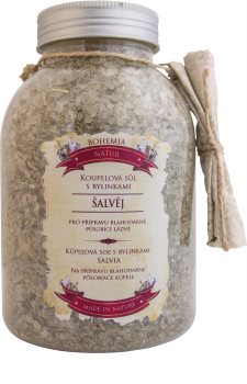 Bohemia Gifts & Cosmetics Bohemia Natur kojąca sól do kąpieli z szałwią