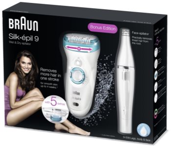 Braun Silk-épil 9 9-558 + Braun Face epilator