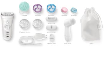 Braun Silk-épil 9 SkinSpa 9-969V epilatore con spazzolino per pulizia