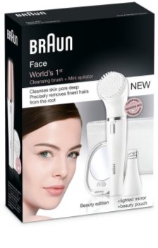 Braun Face 831 Epilator with Facial Cleansing Extension