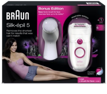 Braun Silk épil 5 5-329 Epilator met Gezichtsreiniging Opzetborstel