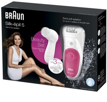 Braun Silk épil 5-539 epilátor tisztító kefével az arcra