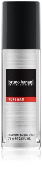 Bruno Banani Pure Man Deo mit Zerstäuber für Herren 75 ml