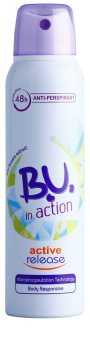B.U. In Action Active Release antitranspirante para mujer 150 ml