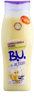 B.U. In Action - My Yummies! Lemon + Vanilla Mousse crema de ducha para mujer 250 ml