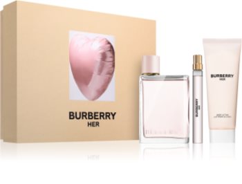 burberry her woda perfumowana 100 ml   zestaw 