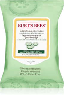 Burt’s Bees Cucumber & Sage Reinigungs - und Abschminkpads für normale und trockene Haut