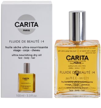 Carita Beauté 14 óleo seco nutritivo para rosto, corpo e cabelo