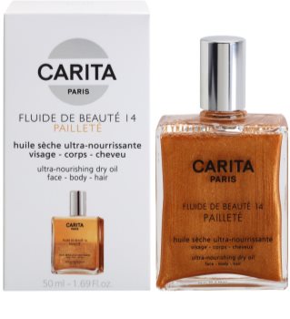 Carita Beauté 14 pflegendes Trockenöl mit Glitzerteilchen