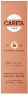 Carita Progressif Anti-Age Solaire Bräunungscreme für das Gesicht mit Anti-Falten-Effekt SPF 50