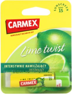 Carmex Lime Twist feuchtigkeitsspendender Balsam-Stick für die Lippen LSF 15