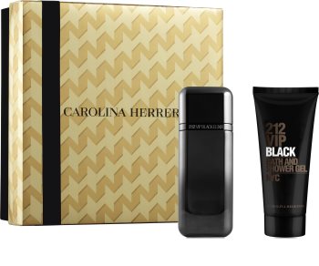 carolina herrera 212 vip black elixir woda perfumowana 100 ml   zestaw  