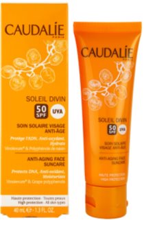 Caudalie Soleil Divin krema proti gubam za sončenje SPF 50