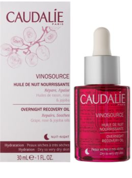 Caudalie Vinosource regenerierendes Serum für die Nacht für trockene bis sehr trockene Haut