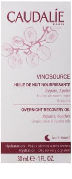 Caudalie Vinosource regenerierendes Serum für die Nacht für trockene bis sehr trockene Haut