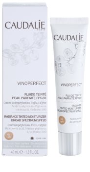 Caudalie Vinoperfect aufhellendes Tönungsfluid mit feuchtigkeitsspendender Wirkung