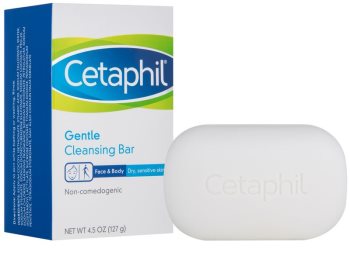 Cetaphil Cleansers Sabonete de limpeza suave para peles secas e sensíveis