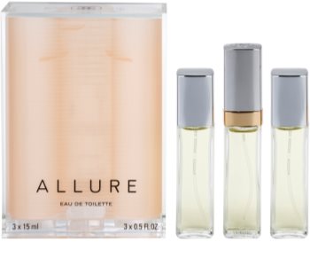 Chanel Allure eau de toilette para mujer 45 ml (1x recargable + 2x recarga)