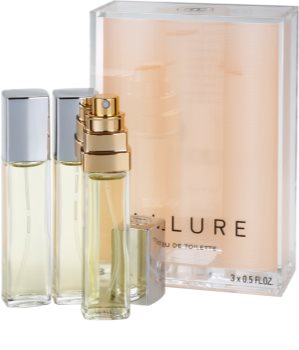 Chanel Allure eau de toilette para mujer 45 ml (1x recargable + 2x recarga)