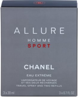 Chanel Allure Homme Sport Eau Extreme eau de toilette pentru barbati 3 x 20 ml (1x reincarcabil + 2x rezerva)