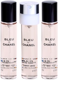 Chanel Bleu de Chanel Eau de Toilette para homens 3 x 20 ml recarga