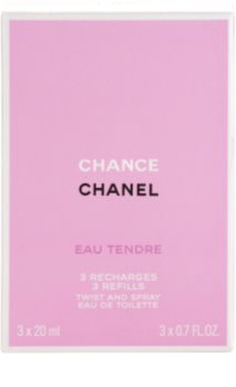 Chanel Chance Eau Tendre toaletná voda pre ženy 3x20 ml (3 x náplň)
