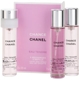 Chanel Chance Eau Tendre toaletná voda pre ženy 3x20 ml (3 x náplň)