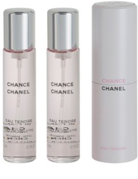 Chanel Chance Eau Tendre eau de toilette pentru femei 3 x 20 ml (1x reincarcabil + 2x rezerva)