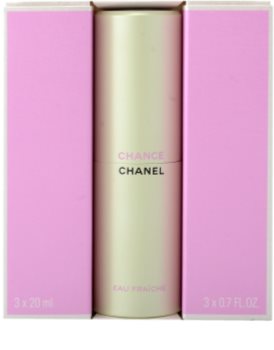 Chanel Chance Eau Fraîche toaletní voda pro ženy 3x20 ml (1x plnitelná + 2x náplň)