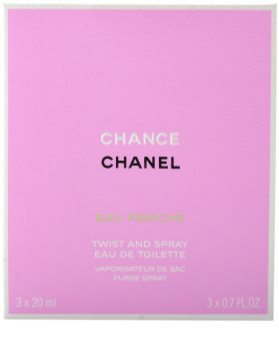 Chanel Chance Eau Fraîche toaletní voda pro ženy 3x20 ml (1x plnitelná + 2x náplň)