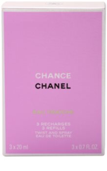 Chanel Chance Eau Fraîche toaletní voda pro ženy 3x20 ml (3 x náplň)