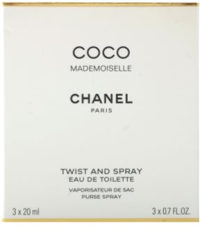 Chanel Coco Mademoiselle toaletní voda pro ženy 3x20 ml (1x plnitelná + 2x náplň)