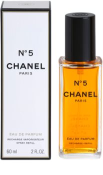 Chanel N°5 eau de parfum per donna 60 ml ricarica con diffusore