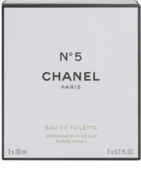 Chanel N°5 woda toaletowa dla kobiet 20 ml (1x napełnialny + 2x napełnienie)