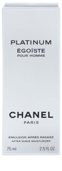 Chanel Egoiste Platinum emulsión after shave para hombre 75 ml