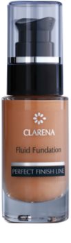 Clarena Perfect Finish Line Satin rozjasňující fluidní make-up pro suchou až citlivou pleť