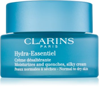 Clarins Hydra-Essentiel crema suavizante e hidratante con efecto sedoso para pieles normales y secas